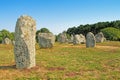 Carnac megalithic site in Brittany, France Royalty Free Stock Photo